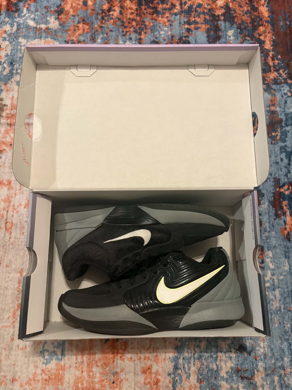 Nike JA 2 Men’s Black & Gray Basketball Shoes with White Swoosh